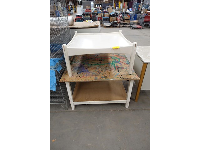 2x houten speeltafel - afbeelding 1 van  1
