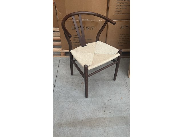 2x houten stoel replica fishbone - afbeelding 1 van  1