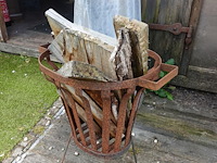 2x houten ton & 2x vuurkorf - afbeelding 3 van  6