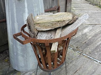 2x houten ton & 2x vuurkorf - afbeelding 5 van  6