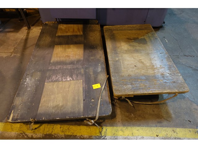 2x houten transportkar - afbeelding 1 van  5