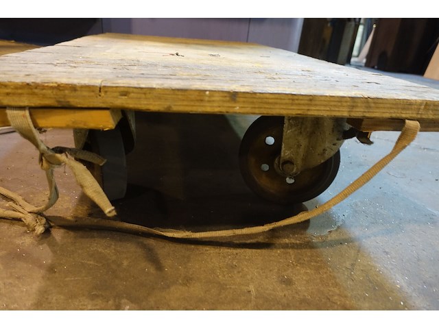 2x houten transportkar - afbeelding 5 van  5