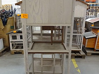 2x houten vogelkooi - afbeelding 2 van  4