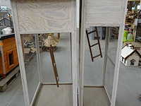 2x houten vogelkooi - afbeelding 3 van  4