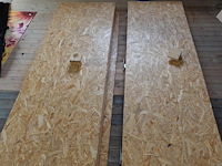 2x houten wand - afbeelding 1 van  1