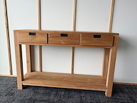 2x houten wandkast vv 3 laden - afbeelding 4 van  6