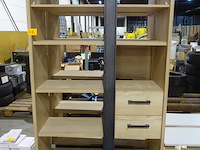 2x houten wandkast - afbeelding 1 van  1