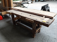 2x houten werktafel - afbeelding 2 van  5
