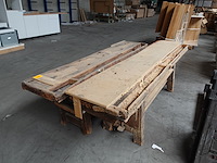 2x houten werktafel - afbeelding 5 van  5