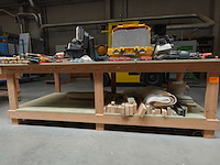 2x houten werktafel - afbeelding 3 van  6