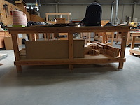 2x houten werktafel - afbeelding 1 van  4