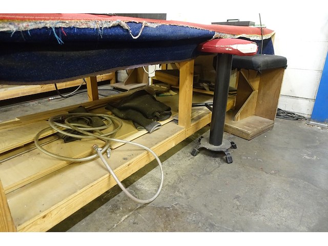2x houten werktafel - afbeelding 3 van  5