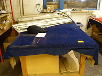 2x houten werktafel - afbeelding 4 van  5