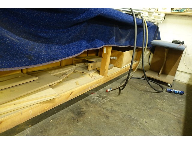 2x houten werktafel - afbeelding 5 van  5