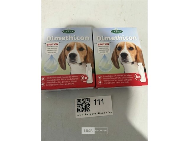 2x immobiliseert vlooien en teken voor honden - afbeelding 1 van  3