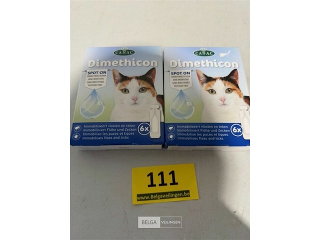 2x immobiliseert vlooien en teken voor katten - afbeelding 1 van  3