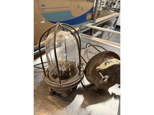 2x industriële lamp - afbeelding 2 van  2