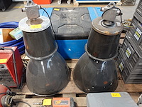 2x industriële verlichting vintage (80cm hoog - 54 cm diameter) - afbeelding 1 van  3