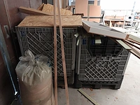 2x inklapbare kunststof palletbox + inhoud - afbeelding 3 van  3