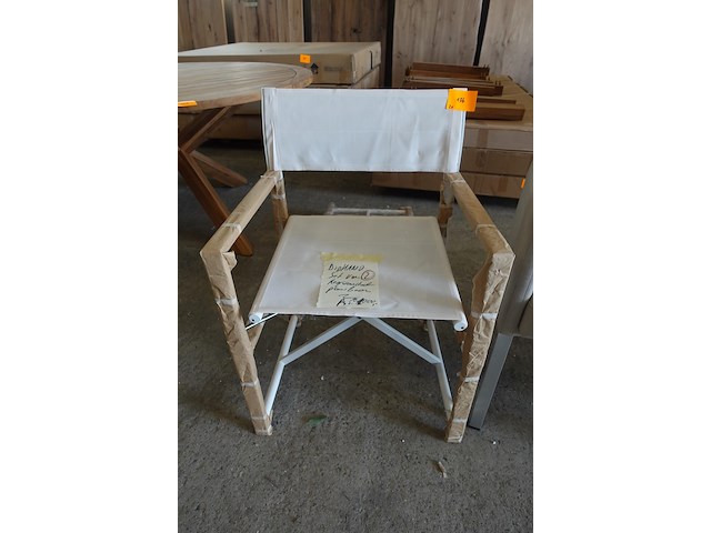 2x inklapbare regisseurstoel diphano - afbeelding 1 van  3