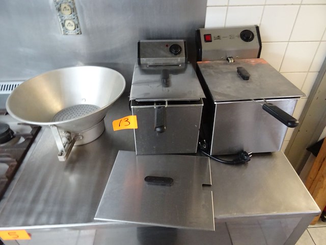 2x inox friteuse - afbeelding 1 van  7
