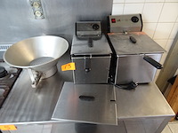 2x inox friteuse