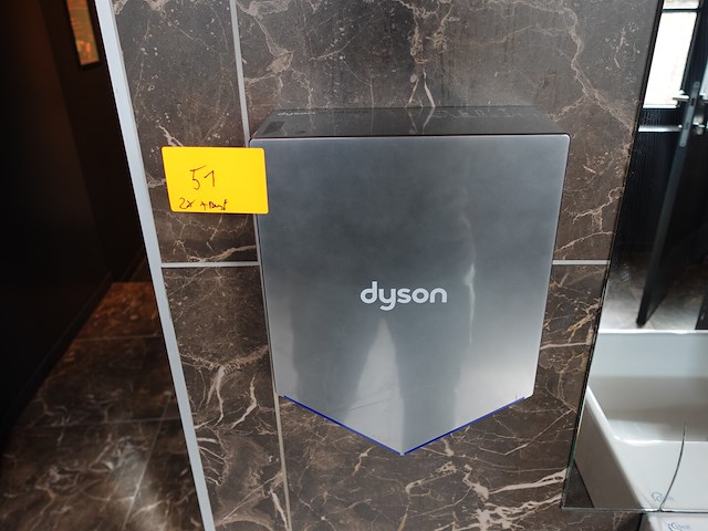 2x inox handdroger dyson - afbeelding 3 van  5