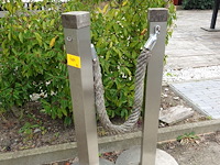 2x inox paal - afbeelding 1 van  3