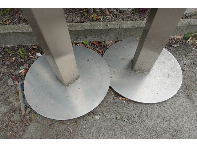 2x inox paal - afbeelding 2 van  3