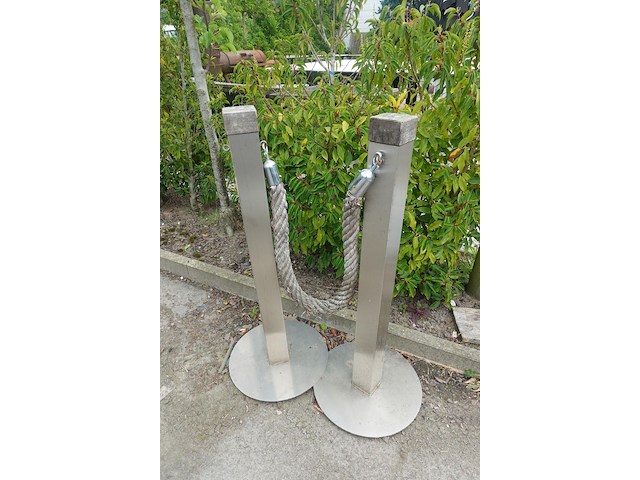 2x inox paal - afbeelding 3 van  3