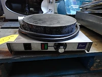 2x inox pannenkoekenbakplaat