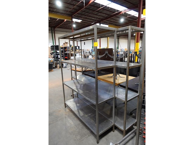 2x inox rek - afbeelding 1 van  2