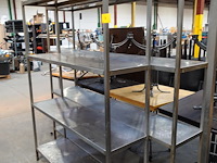 2x inox rek - afbeelding 1 van  2