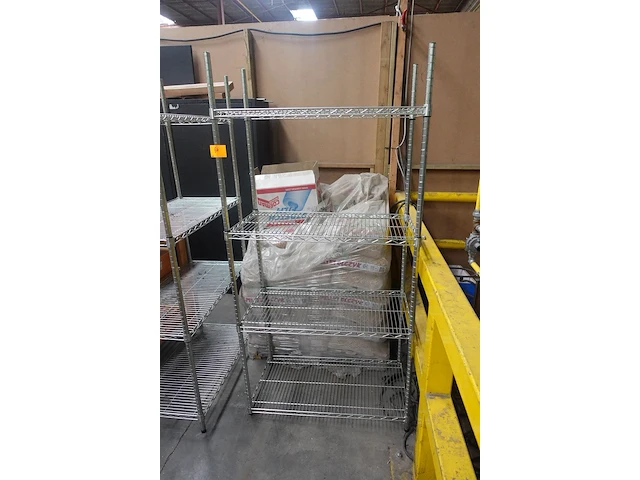 2x inox rek - afbeelding 1 van  3