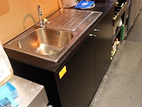 2x inox spoelbak + meubel - afbeelding 3 van  3