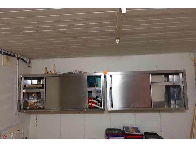 2x inox wandkast - afbeelding 1 van  4