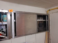 2x inox wandkast - afbeelding 3 van  4