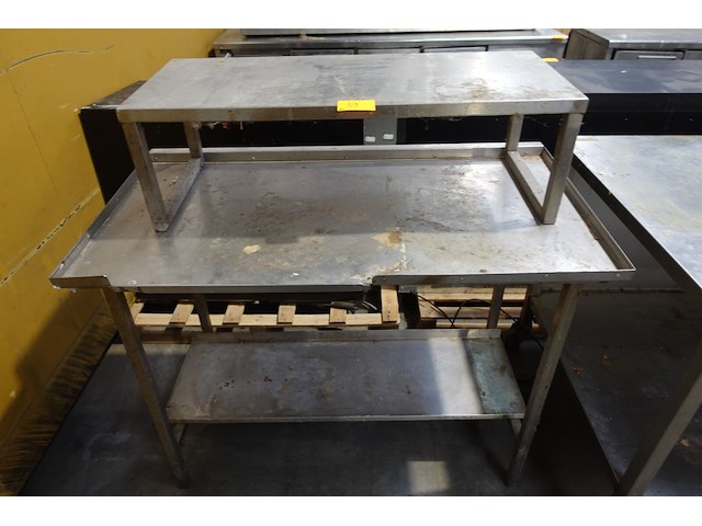 2x inox werktafel - afbeelding 2 van  2