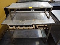 2x inox werktafel - afbeelding 2 van  2