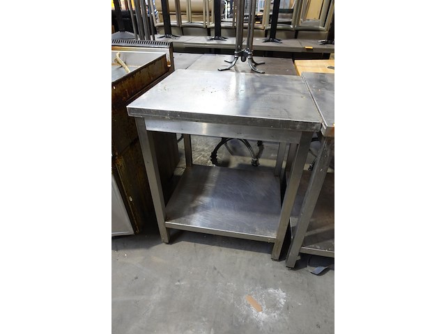 2x inox werktafel - afbeelding 3 van  3