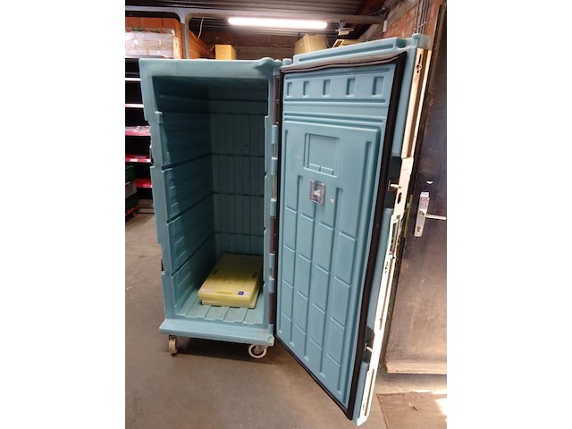 2x isotherme rolcontainer oliva - afbeelding 4 van  5