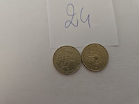 2x italië: lire herdenkingsmunten - afbeelding 4 van  5