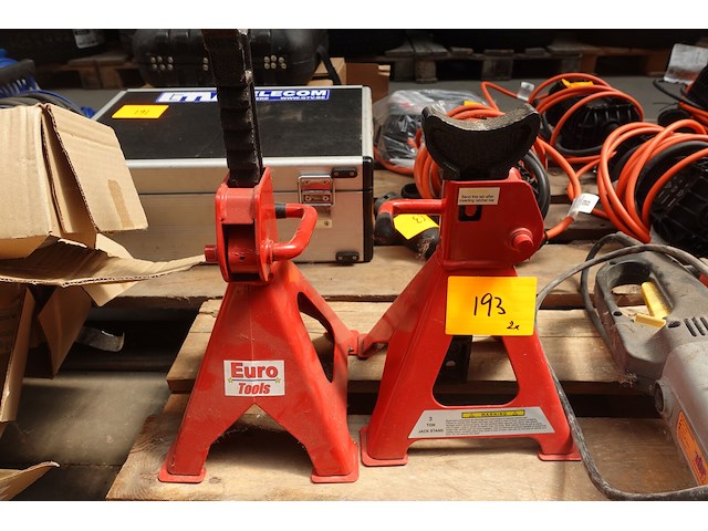 2x jack stand euro tools - afbeelding 1 van  2