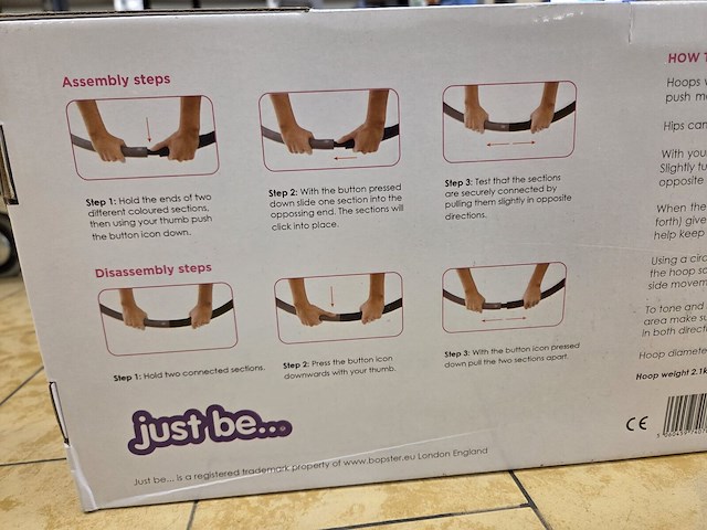 2x "just be...®" verzwaarde fitnessschuim hoelahoep - afbeelding 3 van  3