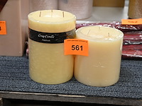 2x kaars l crèmekleurig - afbeelding 1 van  1