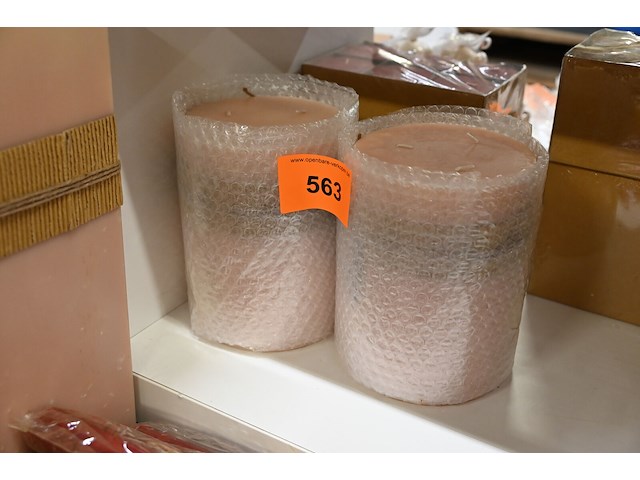 2x kaars l lichtroze - afbeelding 1 van  1