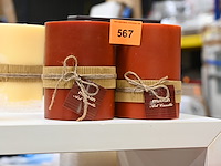 2x kaars l oranjerood - afbeelding 1 van  1