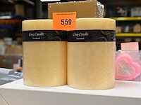 2x kaars xl beige - afbeelding 1 van  1
