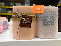 2x kaars xl lichtroze - afbeelding 1 van  1