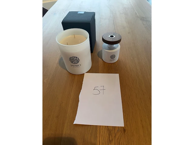 2x kaarsen en 1x geurstokjes klein 200ml - afbeelding 1 van  6